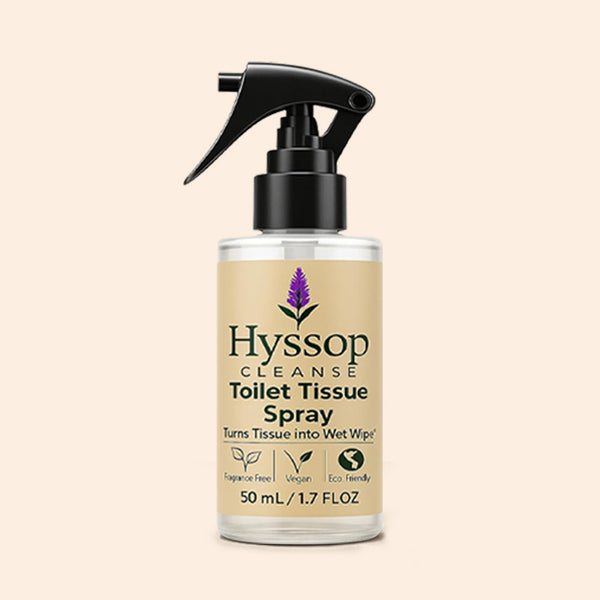 Hyssop Cleanse Toilet Paper Spray | Wet Wipe Alternative | 50ml
